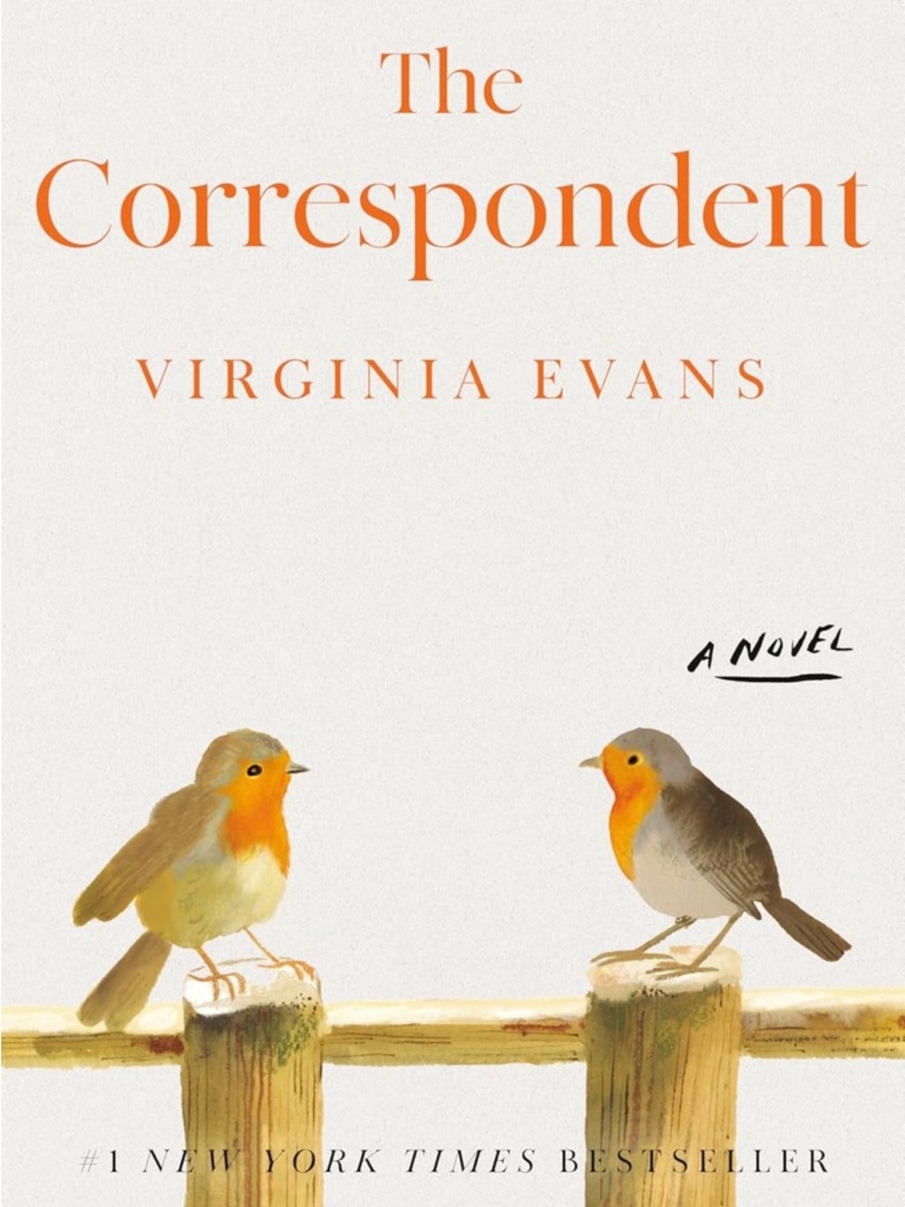 The Correspondent by Virginia Evans New York Times Bestseller Hardcover Book EUC